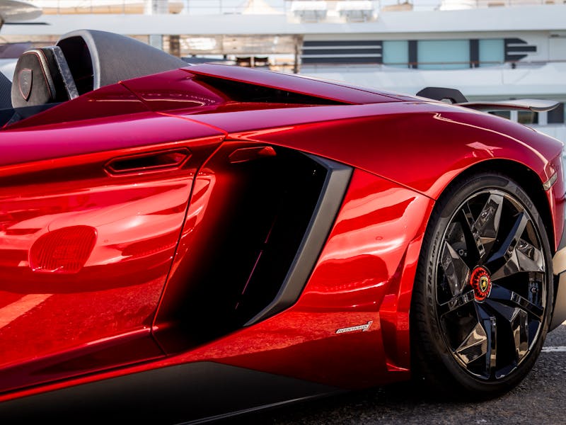 red chrome sports car
